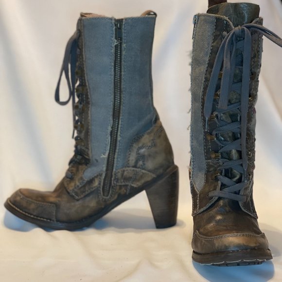 Feud Distressed Booties - Picture 2 of 8